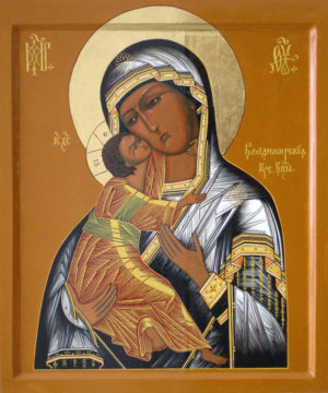 Kopie der Ikone "Gottesmutter von Wladimir" erstellt von Alexander Weisbein